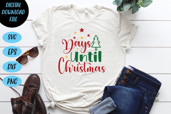 Days Until Christmas SVG Cut Files: Graphics for Crafts & Content