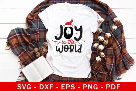 Joy to the World Christmas SVG Cut File: Graphics for Crafts & Local Branding