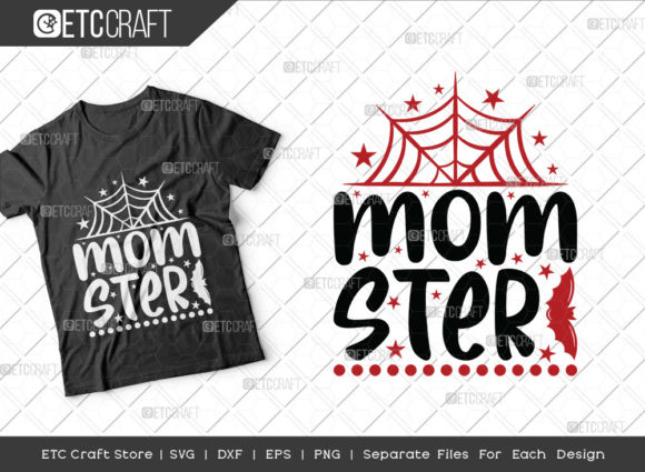 Momster SVG Cut File: Halloween Graphics for Crafts & Content