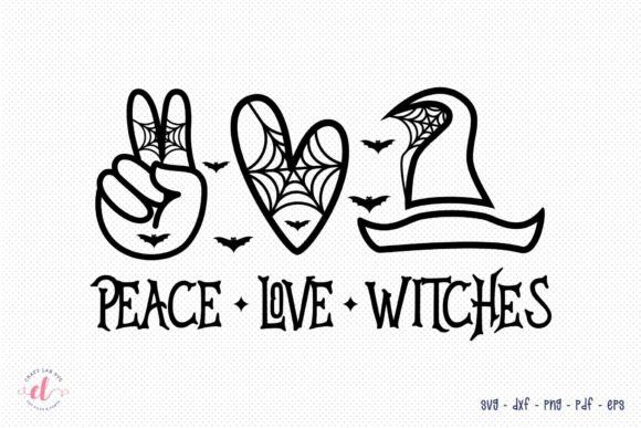 Peace Love Witches SVG: Crafts & Graphics for Halloween Sellers