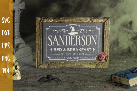 Sanderson Bed Breakfast, Halloween SVG