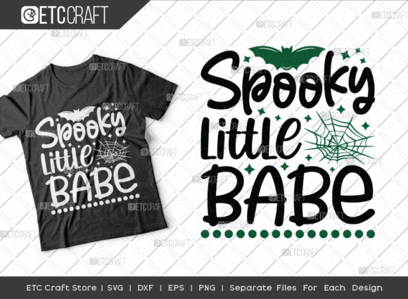 Spooky Little Babe SVG Cut File Kids: Graphics for Crafts