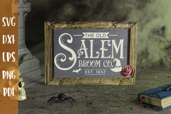 The Old Salem Broom Co Halloween SVG: Graphics & Crafts