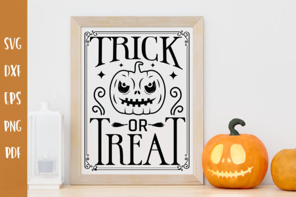 Trick or Treat SVG Halloween Sign SVG: Graphics for Crafts & Seasonal Branding