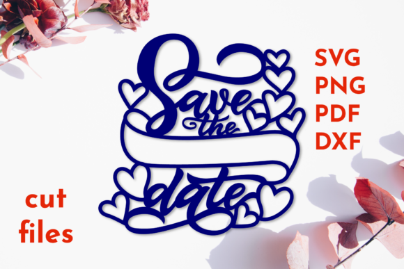 Wedding Quote Save the Date Frame SVG