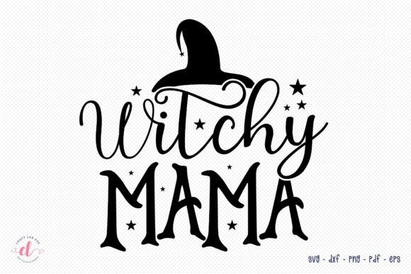 Witchy Mama Halloween Witch SVG: Graphics & Crafts for Editorial Use